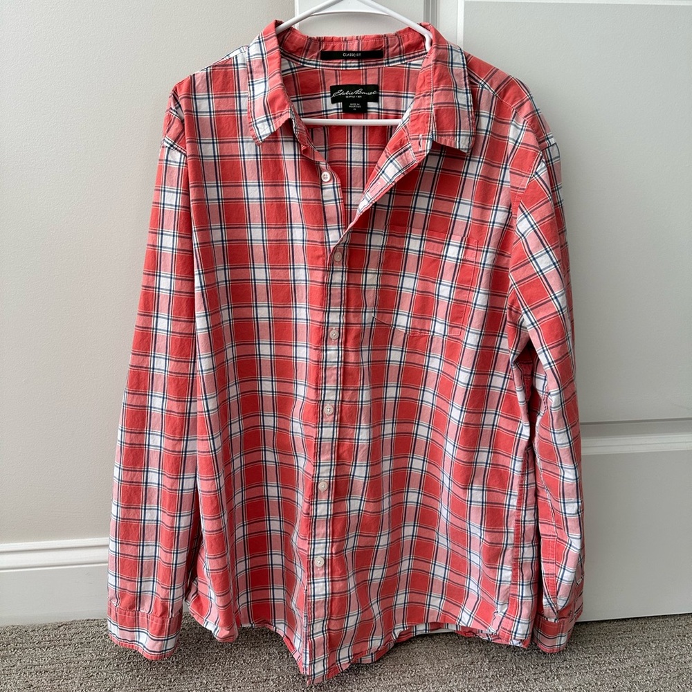 Eddie Bauer Men’s Long Sleeve Button Down - XL